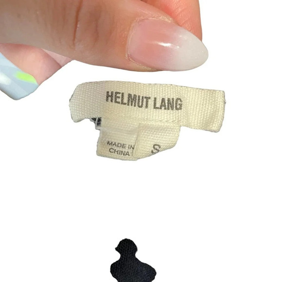 Helmut Lang Celeste Drape Front Shell Tank Top Blue / Black Size Small - Picture 7 of 9